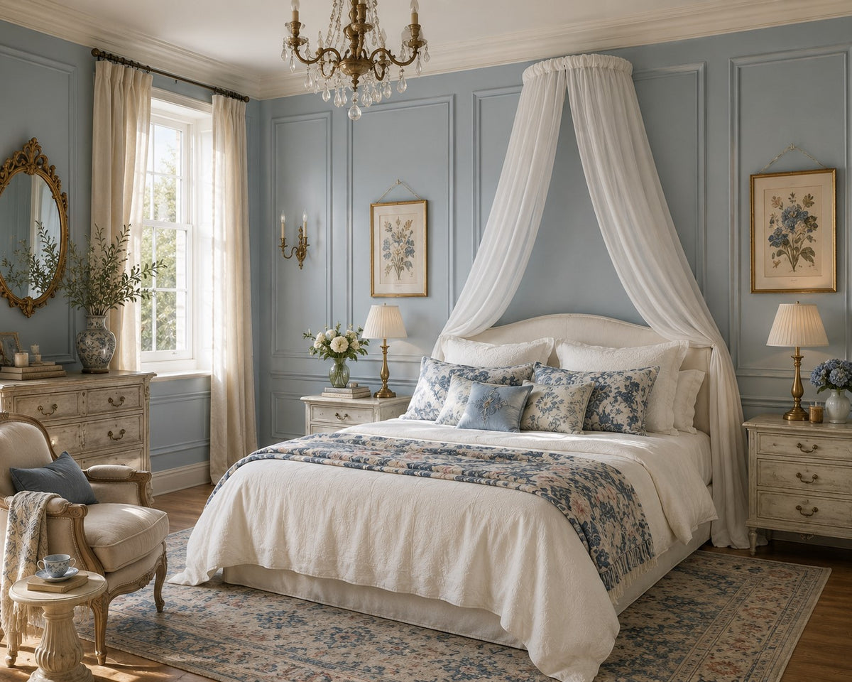 Complete Bed Canopy Set | Soft Sheer Voile