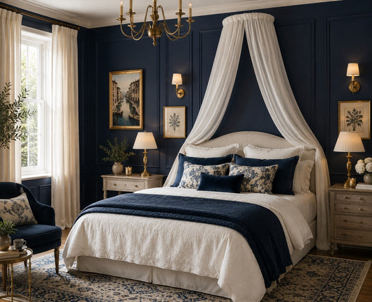 Blue Bedroom Ideas with a Bed Canopy